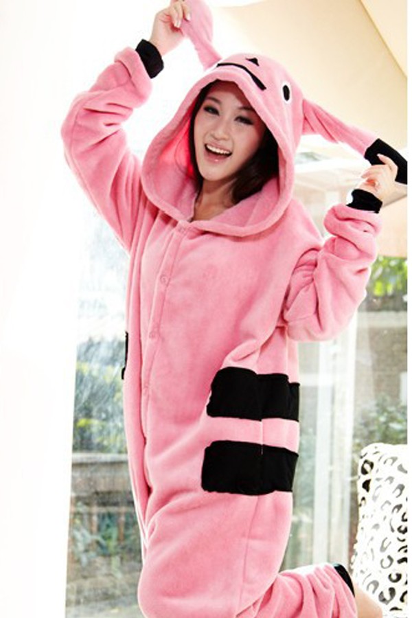Mascot Costumes Kigurumi Pink Pikachu Costume - Click Image to Close